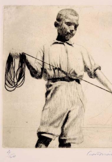 ΓΙΑΝΝΟΥΚΑΚΗΣ Δημήτρης (1898-1991) “Ο μικρός ψαράς”, 1940
