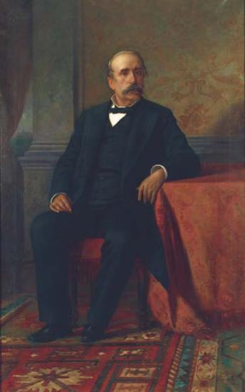 ΠΡΟΣΑΛΕΝΤΗΣ Παύλος (1867-1894) “Προσωπογραφία Γεωργίου Αβέρωφ”, 1888