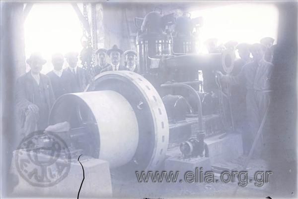 Diesel engine for production of electrical energy.