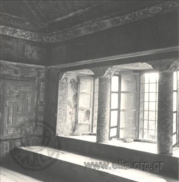Agia Lavra Monastery, interior space,  frescoes.