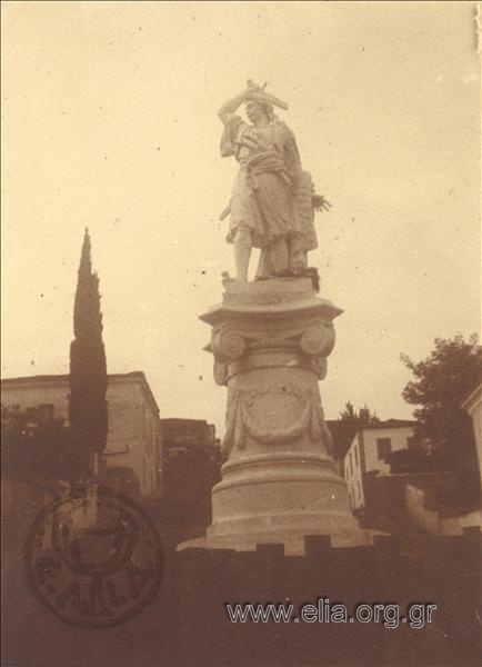 The statue of Athanasios Diakos.