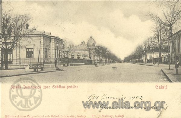 Strada Domneasca spre Gradina publica. Galati