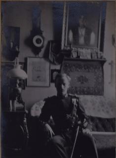 Ο αδελφός του Αλέξανδρου Ρίζου Ραγκαβή, Νικόλαος με στολή αξιωματικού