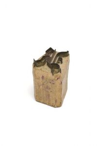 Stamp with rough wooden handle, 