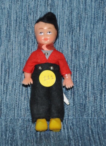Dutsh boy doll with wooden doll