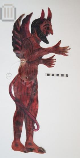Demon figure shadow puppet