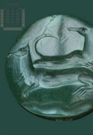 Green jasper seal stone, perforated