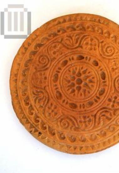 Clay round stamp mould