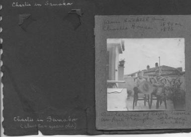 Charlie και Jamie Haskell 1894 ή 1895 στην ταράτσα του σπιτιού τους, Θεσσαλονίκη, Τουρκία, Ο : φωτογραφία από το λεύκωμα, 3