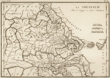Χάρτης της Θεσσαλίας.