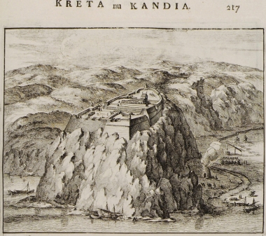 Άποψη του φρουρίου του Παλαιοκάστρου δυτικά του Ηρακλείου.