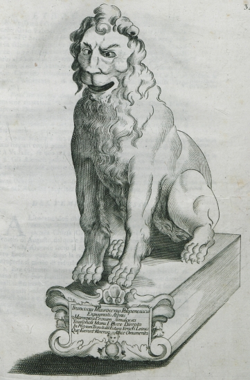Μαρμάρινο λιοντάρι που ο Φραγκίσκος Μοροζίνι μετέφερε από τον Πειραιά στη Βενετία.