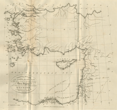 Χάρτης όπου σημειώνεται το δρομόλογιο του ταξιδιού του Κλάρκ (Clarke).