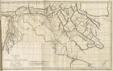 Χάρτης της Συρίας, της Μεσοποταμίας, και τμήματος της Περσίας.