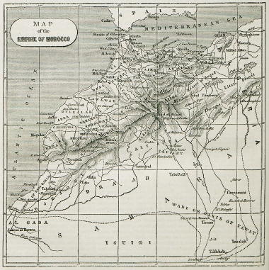 Χάρτης του Μαρόκου.