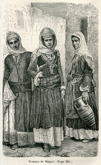 Γυναίκες από τα Μέγαρα, Αττική.