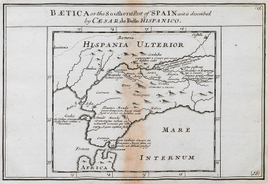 Η Hispania Baetica (νοτιοδυτική Ισπανία), μία εκ των τριών επαρχιών της Ρωμαϊκής Αυτοκρατορίας στην Ιβηρική χερσόνησο, όπως περιγράφεται στο 