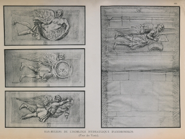 Ανάγλυφα των ανέμων από το Υδραυλικό Ωρολόγιο του Ανδρονίκου Κυρρήστου στην Αθήνα.