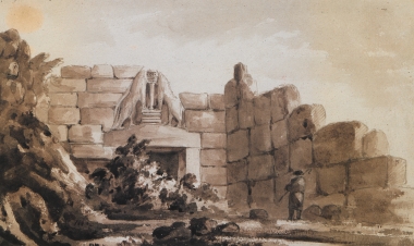 Η Πύλη των Λεόντων στις Μυκήνες. 8 Οκτωβρίου 1810.
