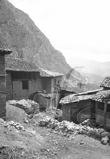 Maisons à Kastri avant la démolition