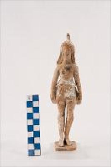Clay figurine with traces of paint