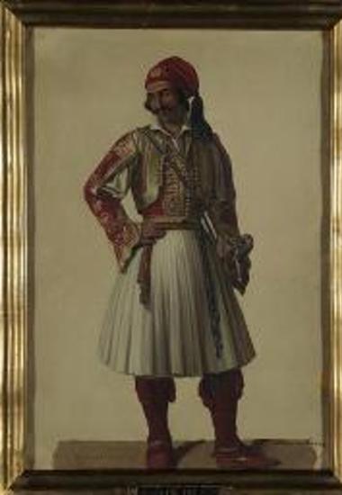 Υδατογραφία αγωνιστή του 1821
