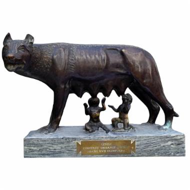 statuette wolf Rome 1960