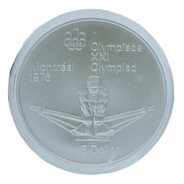Commemorative coin rowing Montreal 1976