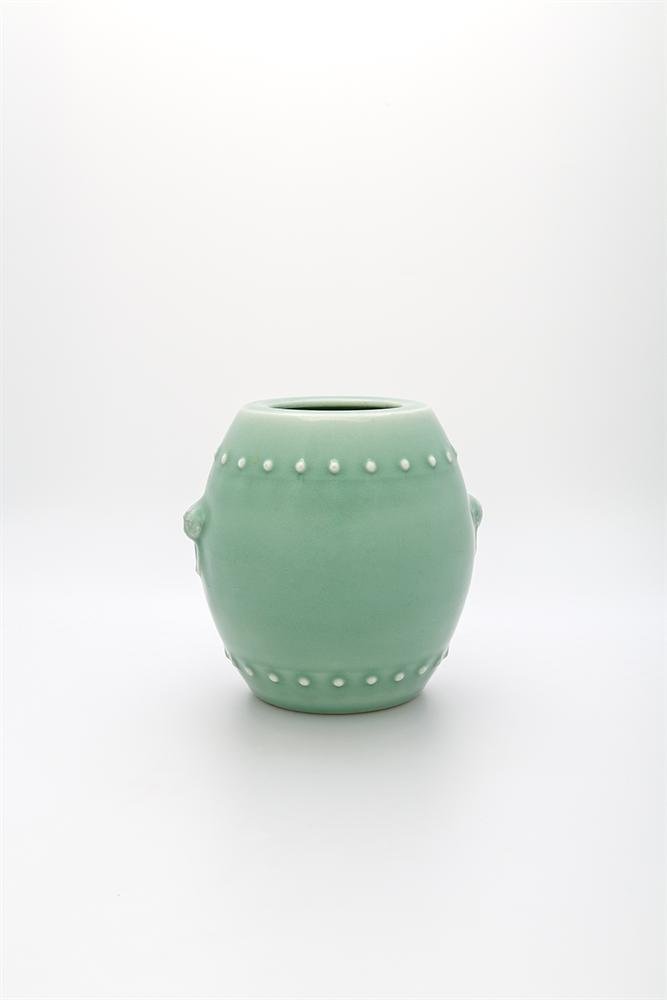 Jar, porcelain with coloured Longquan-type glaze