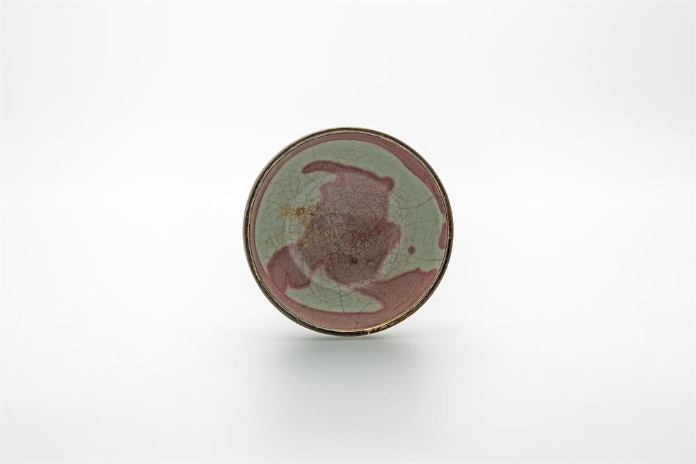 Bowl.of glazed Jun stoneware