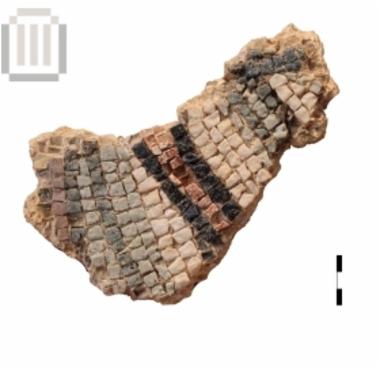 Fragment of wall mosaic with unidentified decoration