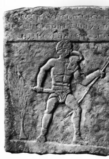 Achaïe II 166: Epitaph of the gladiator Pasinikos