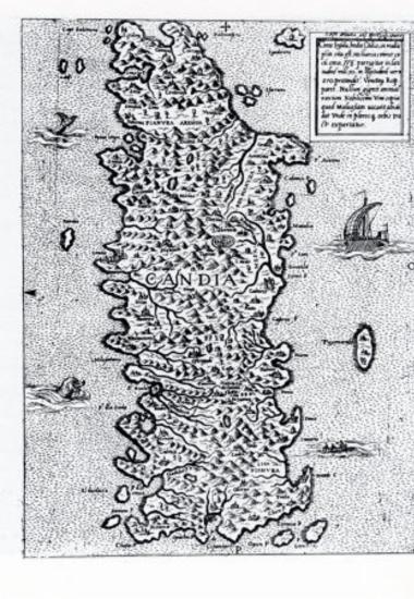 Creta insula, hodie Candia., Ioannes Orlandi for. Romae 1602