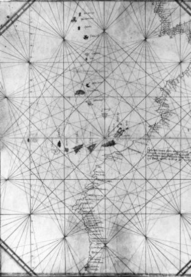 [Portolan atlas with five charts], Georgio Challapoda Candioto composuit Chandia anno Domini MCCCCCXXXVII.