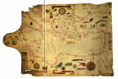 [Portolan chart of the central and eastern Mediterranean]