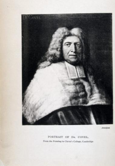 Portrait of John Covel, from the painting at the Christ's College Cambridge