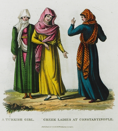 Χριστιανές και μουσουλμάνα της Κωνσταντινούπολης.