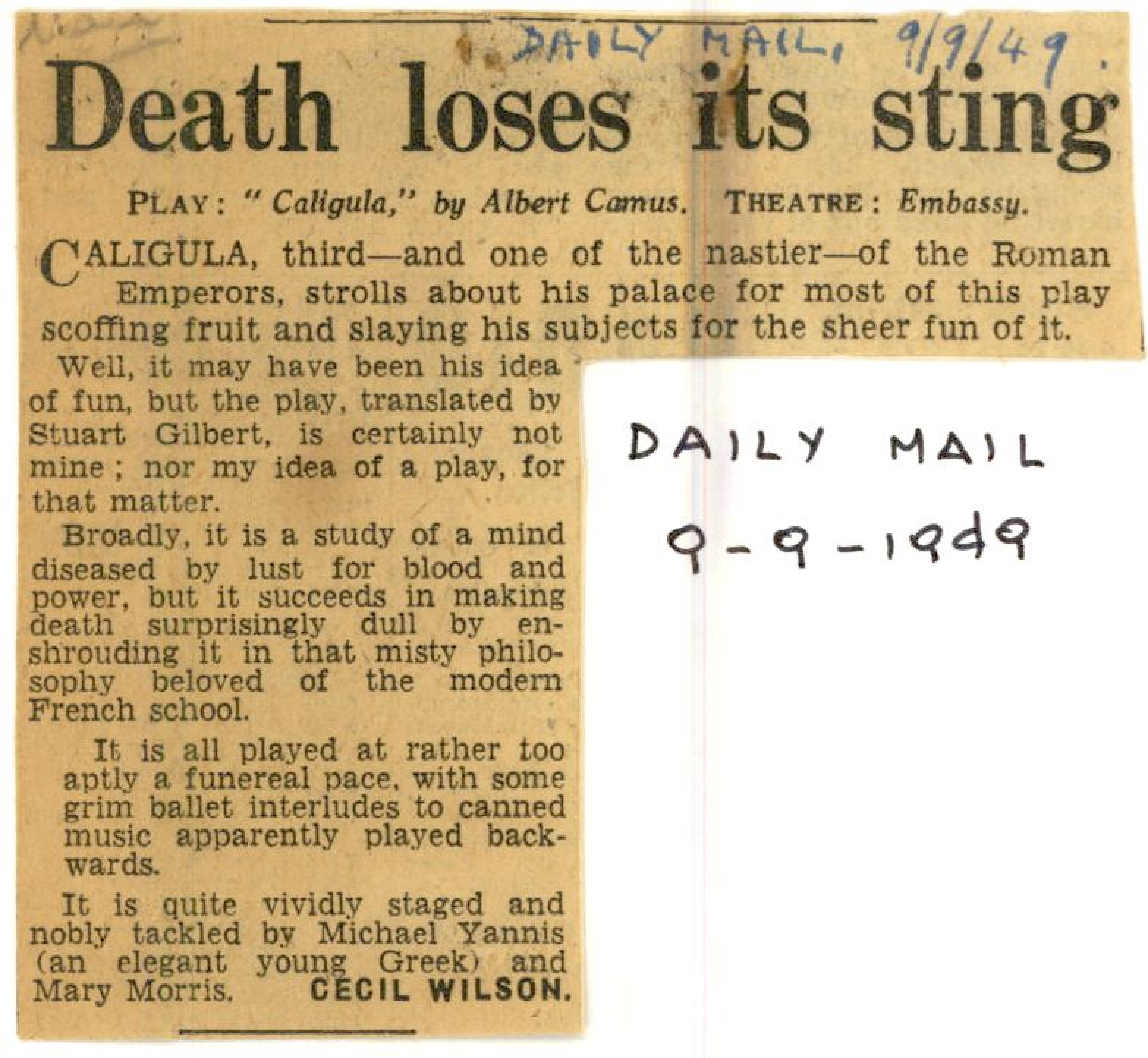Death loses its sting
