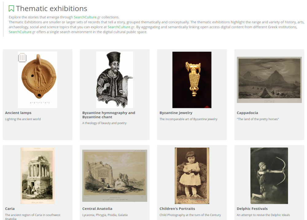 Thematic exhibitions