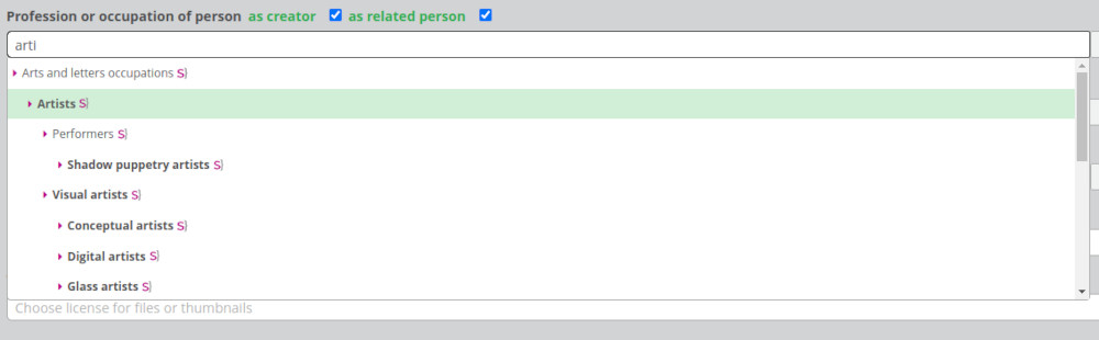 Simple and advanced search