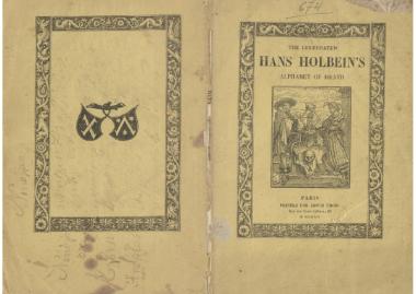 The celebrated Hans Holbein's Alphabet of death