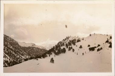 Mt. Cyllene with snow 1937