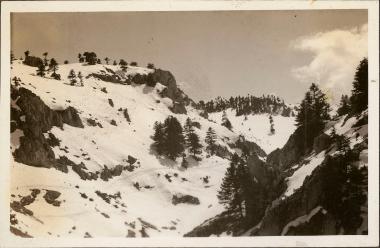 Mt. Cyllene with snow 1937