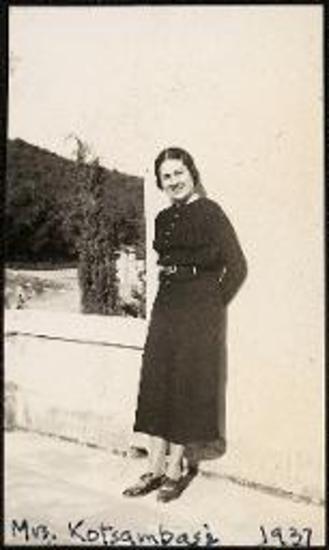 Mrs Kotsambasi 1937. American Embassy