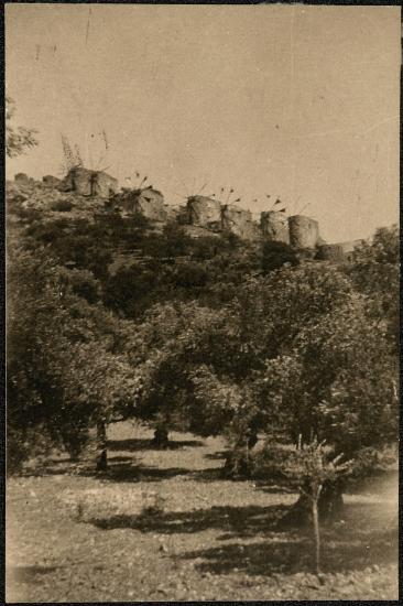 Crete, Dreros. Windmills