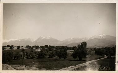 Fom distance with mountains in the back ground