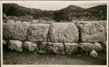 Vouliagmeni. Stone foundations