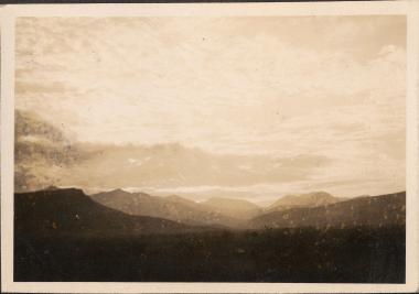 Phlius. Mountains in the distance