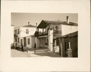 Euboea. Village houses
