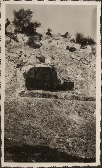 Thasos. Entrance to a cave